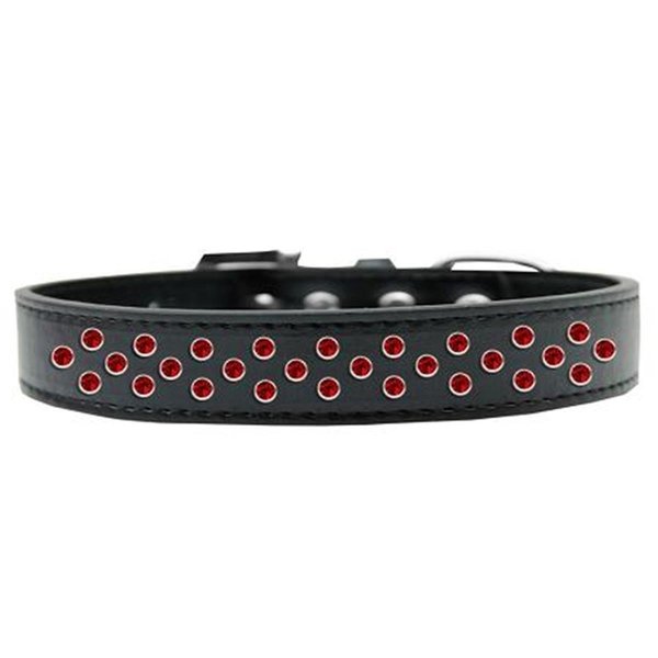 Unconditional Love Sprinkles Red Crystals Dog CollarBlack Size 18 UN920593